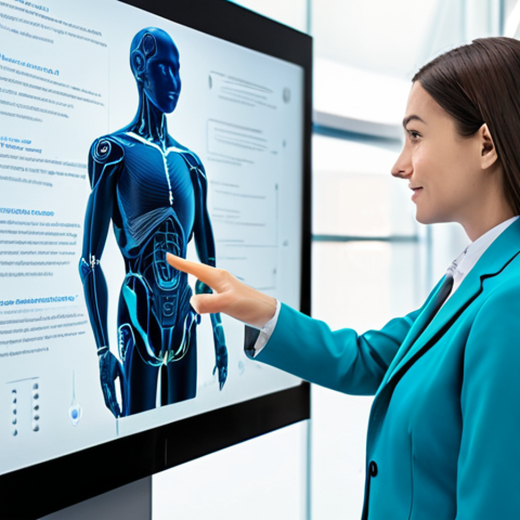 A professional individual, fully clothed in modest, modern business attire, deeply focused while interacting with an advanced AI-powered learning platform on a transparent display in a bright, contemporary educational space. The setting is clean and futuristic, emphasizing personalized education. safe for work, appropriate content, fully clothed, professional, perfect anatomy, correct proportions, natural pose, well-formed hands, proper finger count, natural body proportions, high quality photography, family-friendly.